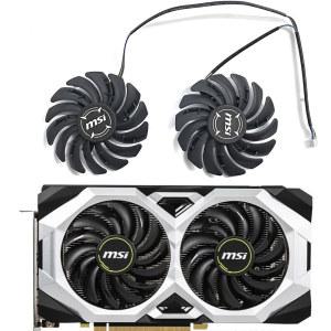 노트북쿨러 GeForce XS GPU 팬 GTX Super RTX 그래픽 1660Ti OC 4PIN PLD09210S12HH MSI RTX2060 PLD09210B12HH 2060 85MM Ventus 1660