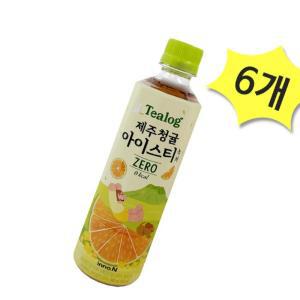 [리씨리씨] 티로그 제주청귤 아이스티 녹차 제로 500ml x 6개 이노엔 차음료 액상차 홍차음료 (티로그,제주