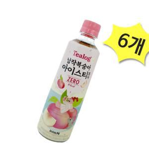 [리씨리씨] 티로그 납작복숭아 아이스티 홍차 제로 500ml x 6개 이노엔 차음료 액상차 홍차음료 (티로그,납