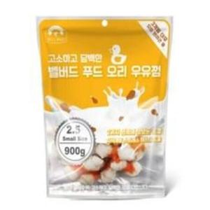 벨버드 반려견 대용량 우유껌 스몰사이즈, 오리우유껌맛, 900g, 1개 4개