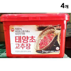 진미 태양초 고추장 3kg X4비빔소스 비빔 장류 양념 음식