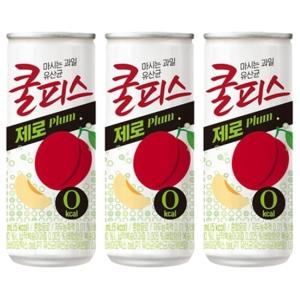 동원 쿨피스 제로 자두 230ml x 60캔입 (30캔 2박스)