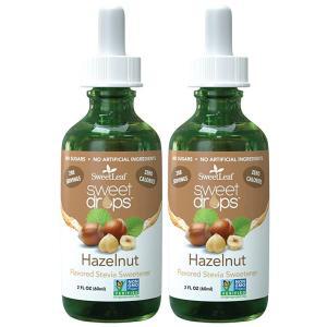 SweetLeaf Stevia Liquid Sweet Drops - 헤이즐넛 맛 드롭, 스테비아 액체 감미료, 제로 칼로리, 무설탕 시