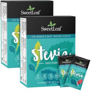 SweetLeaf 스테비아 패킷 - 제로 칼로리 천연 파우더, 쓴맛 없음, 케토 커피용 설탕 대체품, 인공 성분 GMO