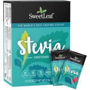 SweetLeaf 스테비아 패킷 - 제로 칼로리 파우더, 쓴 뒷맛 없음, 케토 커피용 설탕 대체품, 인공 성분 GMO