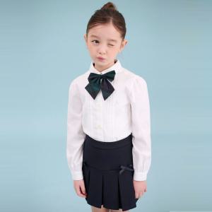 BEANPOLE KIDS Essential 여아 옥스포드 셔츠 리본타이 세트 화이트 BI5164GE11