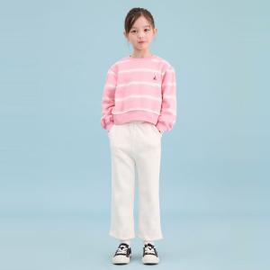 BEANPOLE KIDS 여아 스트라이프 라운드 스웨트 세트 라이트 핑크 BI5141G03Y