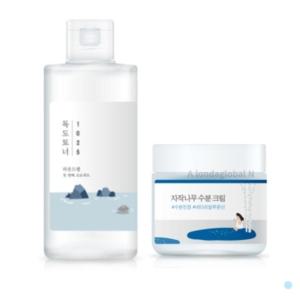 라운드랩 1025 독도 토너 스킨 200ml+ 수분 크림 80ml