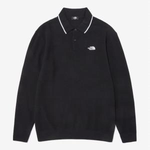 [매장정품] 노스페이스 NORTHFACE 남성 메리노 울 롱슬리브 폴로 NT7QN51A_BLK