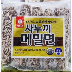 천일냉동 사누끼 메밀면 250gx5X8소바 즉석밀 즉석 생면