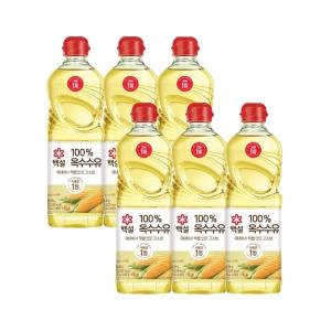 백설 옥수수유 900ml x6개