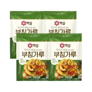 백설 5가지 재료로만 만든 부침가루 1kg x4개