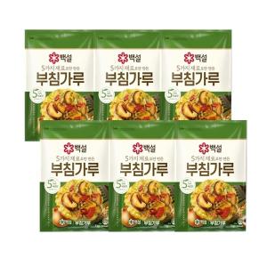 백설 5가지 재료로만 만든 부침가루 1kg x6개