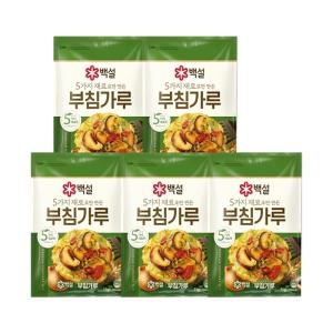 백설 5가지 재료로만 만든 부침가루 1kg x5개