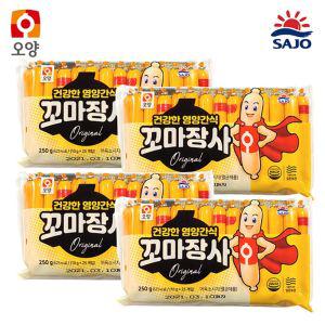 사조오양 꼬마장사 250g x 4팩 천하 맥스봉소시지 소세지 어육소 간식 소간식 안주용 용소