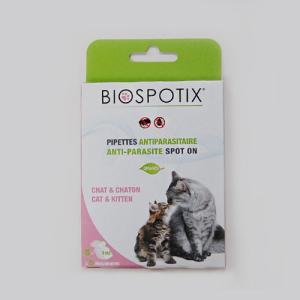 BIOSPOTIX 고양이용(0-10kg)_1mlX5외부해충방지 캣방지 애완동물 반려 용방지 벼룩 애견 강아지 애완견