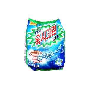 1kg 빨래세제 옥시크린 운동복세제 분말세제 땀냄새제거 세탁세제 강력얼룩제거 일반세탁기용