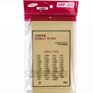 승아상점 LG 청소기 먼지봉투 싱글 5입 VPF-300 진공청소기 더스트백 433663 교체용 먼지차단