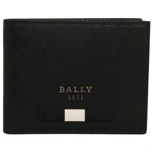 [명품][명품] BALLY 반지갑 BEVYE MY 100 BLACK   남성 반지갑