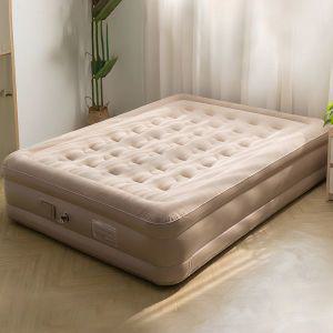 접이식매트리스 토퍼 Automatic Inflatable Air Bed Mat PVC Sleeping Mattress Built-in Pump Thicken Lux