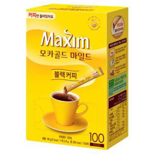 커피만 1개 블랙커피 맥심 모카골드 100T 커피 모카골드커피 278097