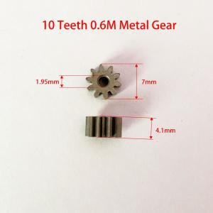 10 T 0.6M 철 금속 기어 톱니 Φ7.0mm 모터 부품 소형 피니언