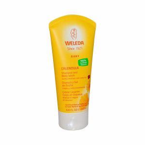 [아이허브] Weleda 금송화 아기샴푸 바디워시 200ml, 베이비케어 클렌징 아몬드오일