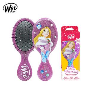 Wet brush 미니 디탱글러 디즈니 공주 라푼젤 헤어 드라이 브러쉬 빗 극손상모 두피 마사지