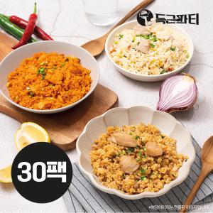 득근파티 닭가슴살볶음밥 250g  3종 30팩  야채맛/숯불데리야끼/매콤닭갈비 