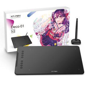 XPPen Deco Deco01V2 펜 타블렛 시리즈 판 탭 스마트폰 대응 그림 그리기 페인트 소프트 첨부 일러스트