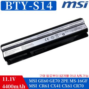 MSI BTY-S14 노트북 배터리 MS-16GA MS-16GC MS-16GH MS-16GD GE60 2OC-014NE