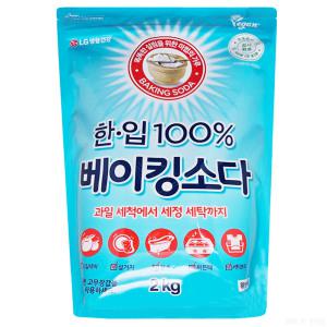 엘지생활건강 한입 100% 베이킹소다 2kg 1개