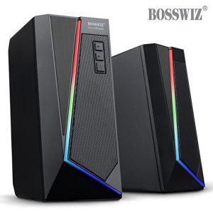 보스와이즈 RGB 터치 LED 2채널 USB 스피커_WBCEAC3