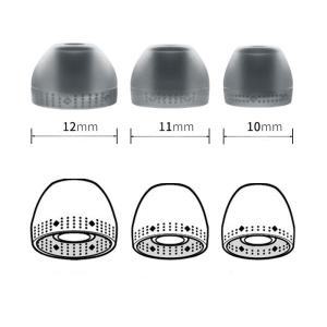 실리콘 이어팁, 소니 WI-C400 이어컵 슬리브, S, M, L 인이어 버드호환, 6 개