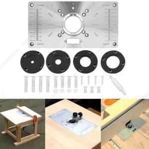 트리밍 목공 삽입 목수 벤치 조각 라우터 알루미늄 테이블 플레이트 기계 다기능 트리머 보드
