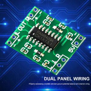 2 파워 볼륨 채널 오디오 조절용 앰프 2.5V-5.5V, 보드 PAM8403 전원 스테레오 모듈, 장치 공급 미니 USB