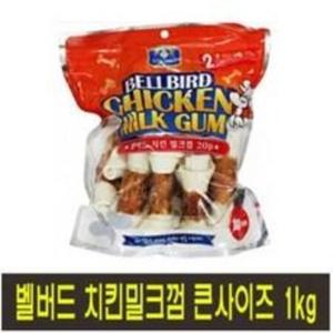 벨버드 강아지 치킨밀크껌 1kg 미듐 개껌 애견간식 코스트코, 1팩 5개