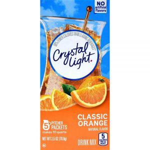 Crystal Light 클래식 오렌지 드링크 믹스, 9.1L(10쿼트) 캐니스터 (12팩)