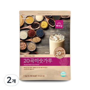 (1+1) 20곡 미숫가루, 1kg, 2개 2set