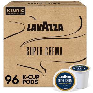 라바짜 Lavazza Super Crema, 1인용 Keurig K-Cup 포드, 미디엄 에스프레소 로스트 커피, 96개입 박스