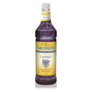 모닌 Monin - 무설탕 라벤더 시럽, 아로마 및 꽃무늬, 천연 맛, 칵테일, 레모네이드 소다에 적합, GMO 프리