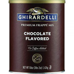 GHIRARDELLI CHOCOLATE COMPANY Ghirardelli 초콜릿 프라페, 더블 초콜릿, 1.4kg(50온스) 캔