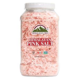 Himalayan Chef 히말라야 핑크 소금 굵기, 맛 향상 및 100% 천연 굵은 곡물, 플라스틱 병 2.3L(80온스), 그