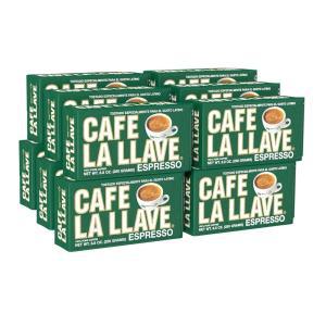 Cafe La Llave (249.5g(8.8온스) 에스프레소 다크 로스트 커피, (12개 팩)