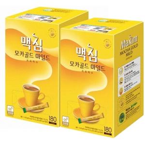 맥심 모카골드 마일드 커피믹스 180T x 2 총 360T