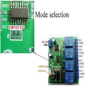 휴대폰  디코더 제어 순간 토글 래치 지연 타이머  릴레이 자동 스위치 모듈 CE023 DC12V DTMF MT8870