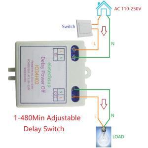 지연 릴레이 전원 미니 AC 120V 220V 간단한 TimeON OFF 스위치 1-480 분 조절 가능식 타이머 홈 자동화 컨