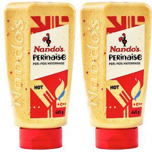 난도스 페리네즈 핫 페리페리 마요네즈 Nandos Hot Peri-peri Mayonnaise Sauce 465g 2개