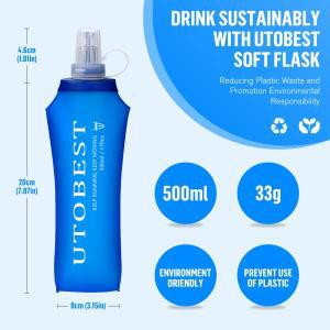 뚜레박 UTOBEST 접이식 TPU 물병 부드러운 플라스크 야외 달리기 하이킹 사이클링용 250ml