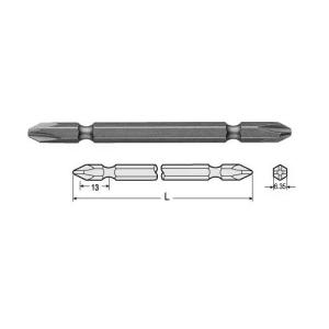 베셀-6.35mm 드라이버비트 A14 2x150mm (통(10ea)) 세트 전동공구 6각BIT 육각렌치